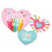 Happy Mother's Day Bright Stripes 33-Inch Foil Balloon