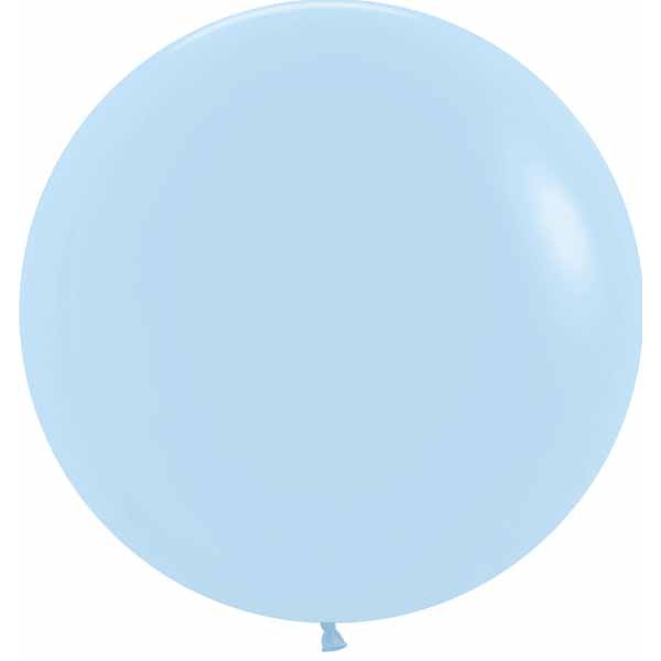 Sempertex Pastel Matte Blue 24-Inch Latex Balloons, 10 Pack
