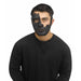Black Cracked Half Mask for Adults