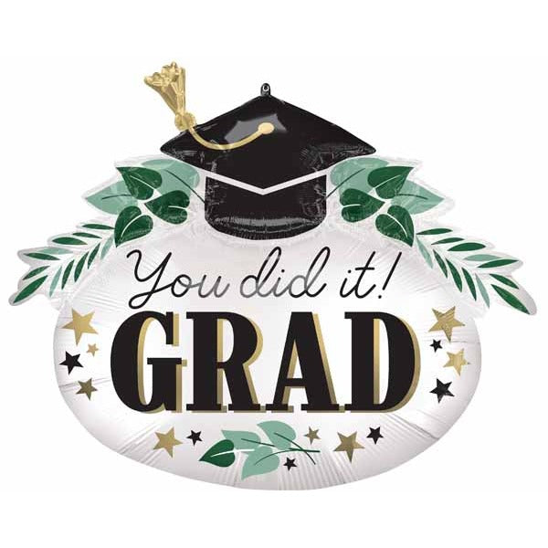 You Did It Ivy Grad 34-Inch Shaped Foil Balloon