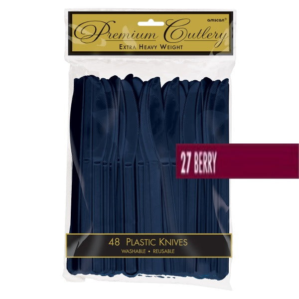 Berry Heavyweight Plastic Knives, 48 Pack