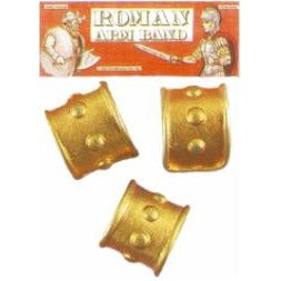 Gold Roman Costume Armbands, Set of 2