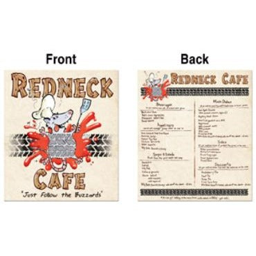 Road Kill Menu Cutout, 10.5 x 12 Inches