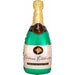 Bubbly Wine Champagne Bottle Foil Balloon, 36 Inch