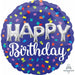 Happy Birthday Balloon Letters 18" Round Foil Balloon