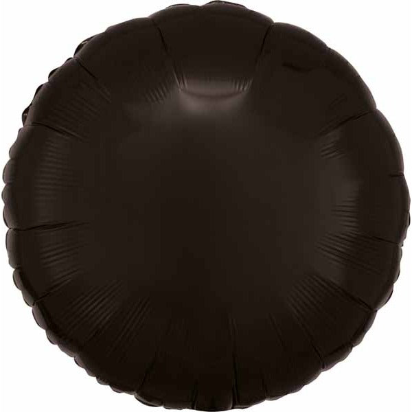 18-Inch Black Round Foil Balloon