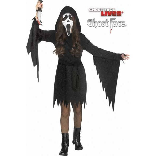 Glitter Ghost Face Child Costume, Small 4/6