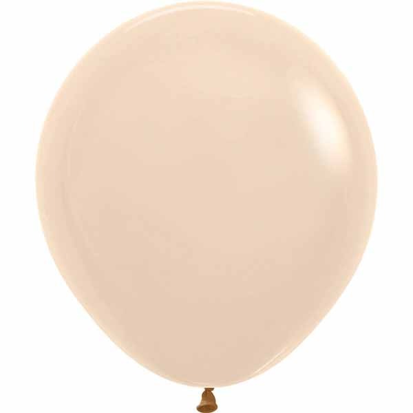 Sempertex 18-Inch Pastel Matte Nude Latex Balloons, 25 Count