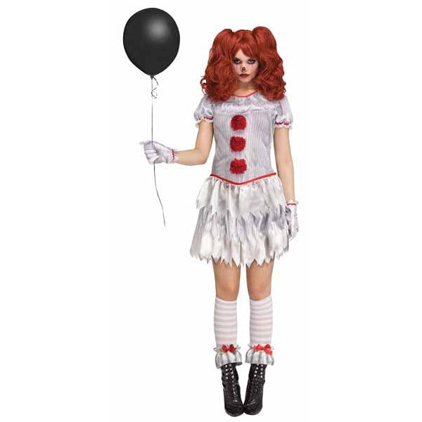 Carnevil Clown Women's Adult Costume, Size 12-14
