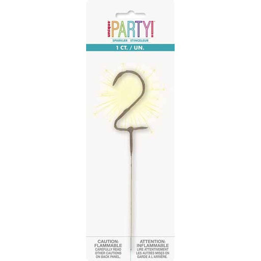 7-Inch Silver Number 2 Sparkler