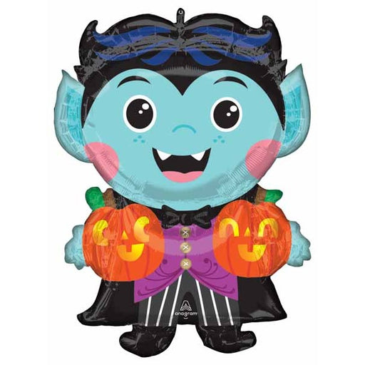 Cute Vampire 30-Inch Halloween Foil Balloon