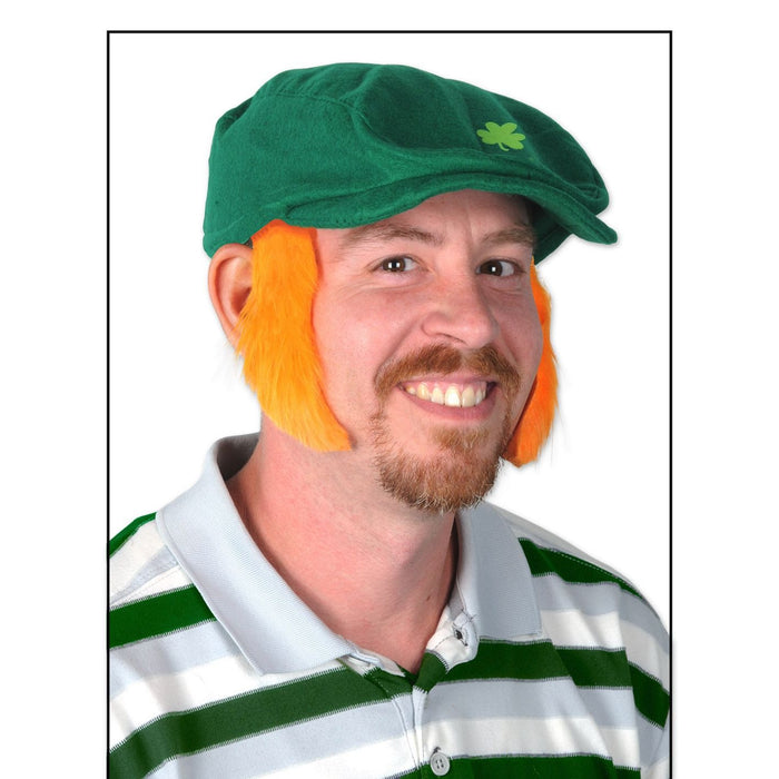 Orange Mutton Chop Costume Sideburns, 4.5 Inches