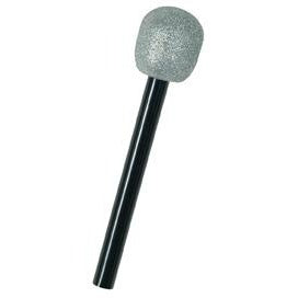 10-Inch Glittered Microphone Party Prop