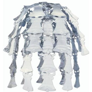 24-Inch Silver Bell Cascade Hanging Decoration