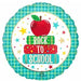 Back to School Books 18-Inch Round Foil Balloon