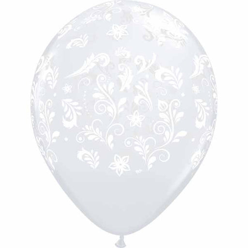 DAMASK CLEAR W/WHITE