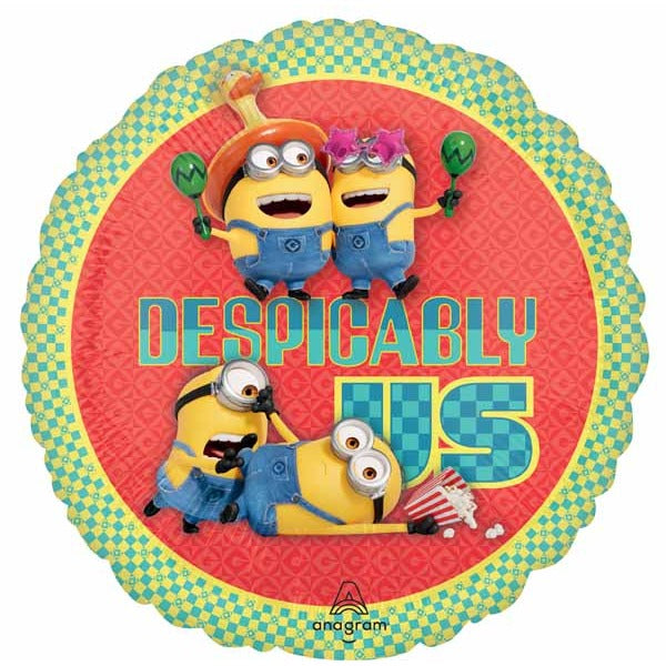 Despicable Me 4 Round Foil Balloon, 18 Inch