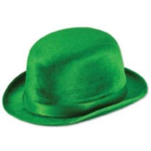 Green Dura-Form Vel-Felt Derby Hat