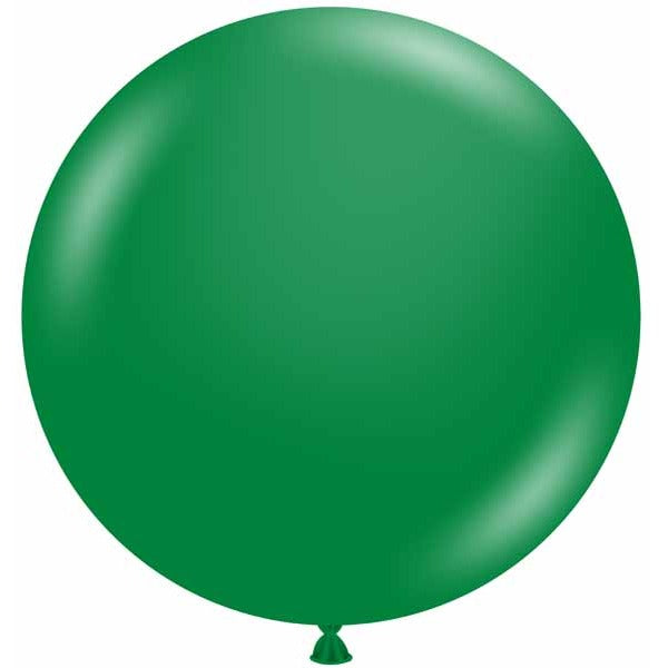TUFTEX 24-Inch Crystal Emerald Green Latex Balloons, 25 Count