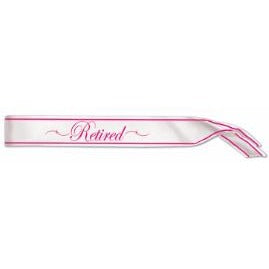 Retired Satin Sash, 33 x 4 Inches