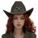 Dark Brown Longhorn Cowboy Hat