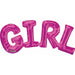 Pink GIRL Block Letter Foil Balloon