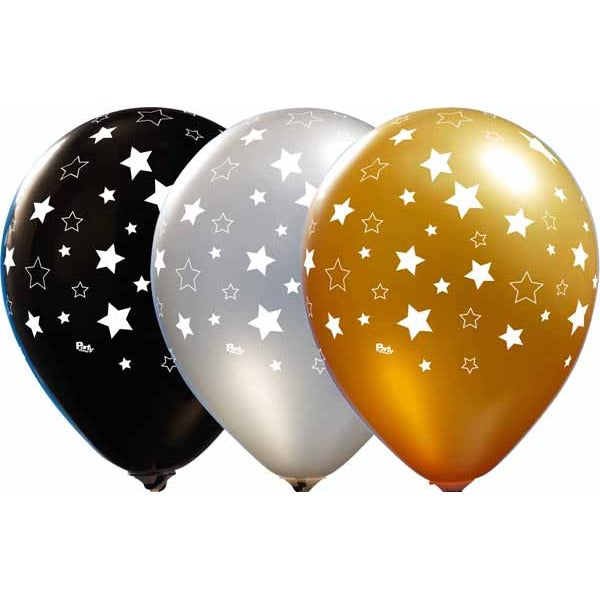 STARS ALL-OVER 12" CLASSY ASST 50/BG
