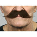 Dark Brown Costume Moustache, 16 cm