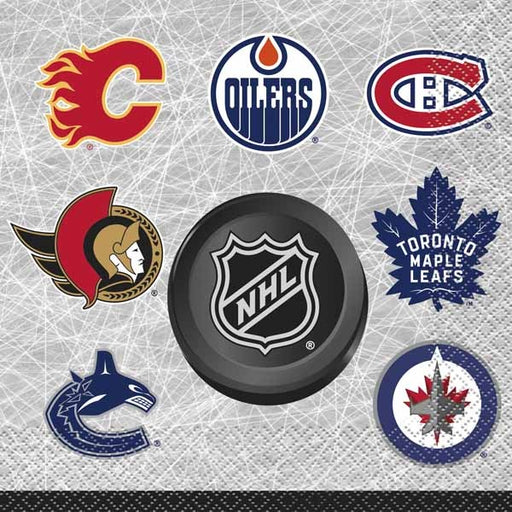 NHL Hockey Luncheon Napkins, 16 Pack