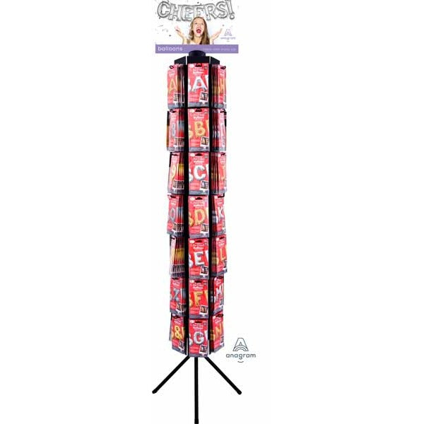 42-Peg Display for Air-Filled Letter and Number Balloons