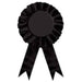 Black Rosette Award Ribbon, 1 Pack