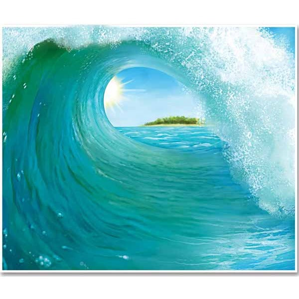 Surf Wave Insta-Mural Backdrop, 5' x 6'