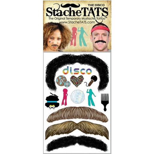Stachetats Regular Disco Temporary Mustache Tattoos
