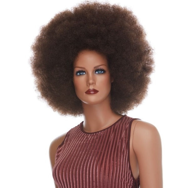 Jumbo Brown Afro Costume Wig
