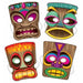10-Inch Tiki Masks, 4-Pack