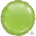 18-Inch Round Lime Green Foil Balloon