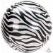 Zebra Print Animalz 16-Inch Orbz Foil Balloon
