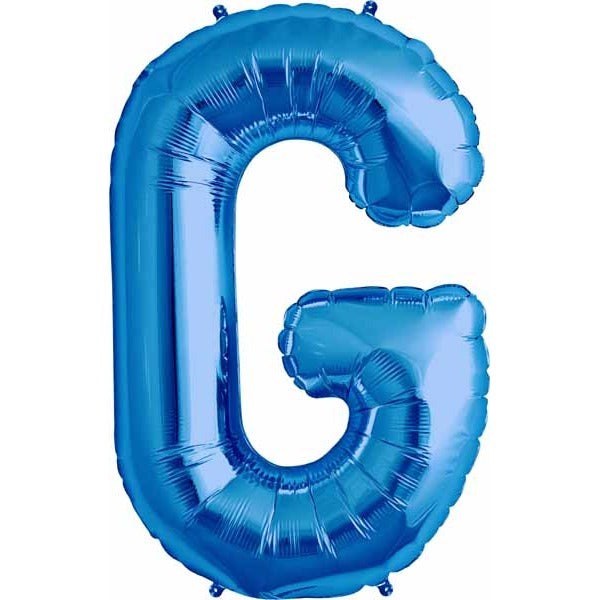34 Inch Blue Letter G Balloon