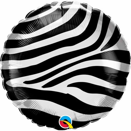 Zebra Stripes 18-Inch Round Balloon