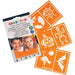 Snazaroo Halloween Face Paint Stencils, Set of 6