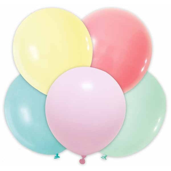 Trico 5-Inch Pastel Assorted Latex Balloons, 100 Count