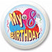 My 8th Birthday Blinking Button, 2 Inch