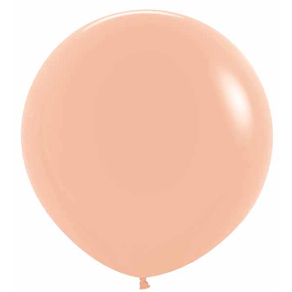 Deluxe Peach Blush 24-Inch Latex Balloons, 10 Pack