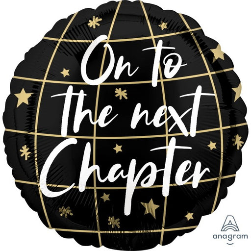 On to the Next Chapter 18-Inch Round Foil Balloon