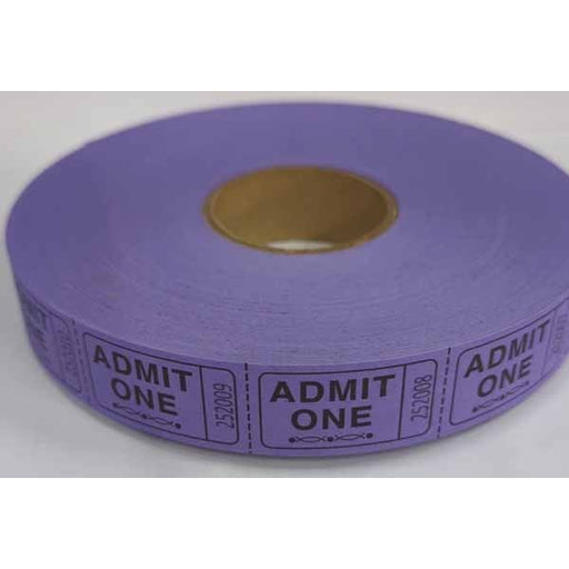 ROLL TICKETS 2000 ADMIT PURPLE