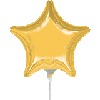 Gold Star 4-Inch Foil Balloon