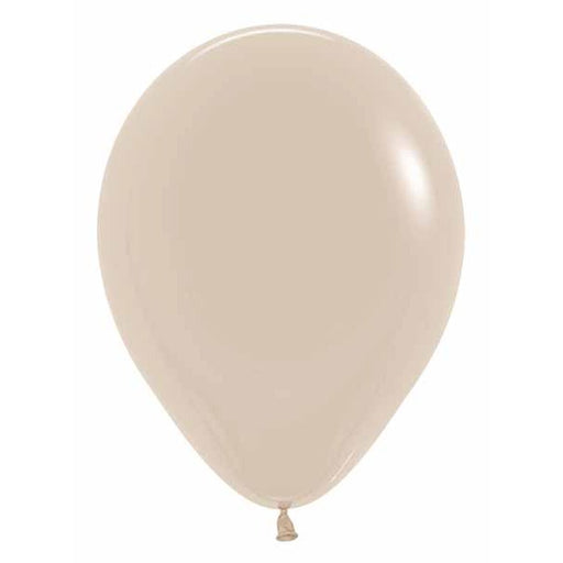 Sempertex White Sand 11-Inch Latex Balloons, 50 Count