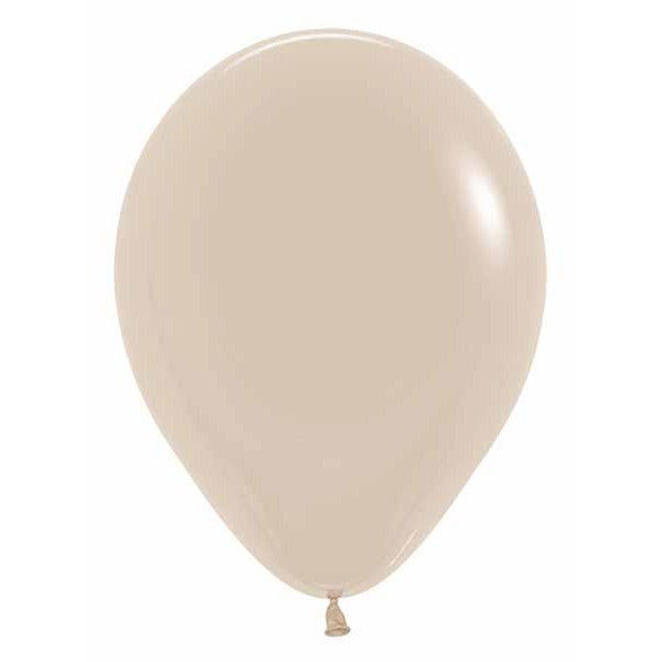 Sempertex White Sand 11-Inch Latex Balloons, 50 Count