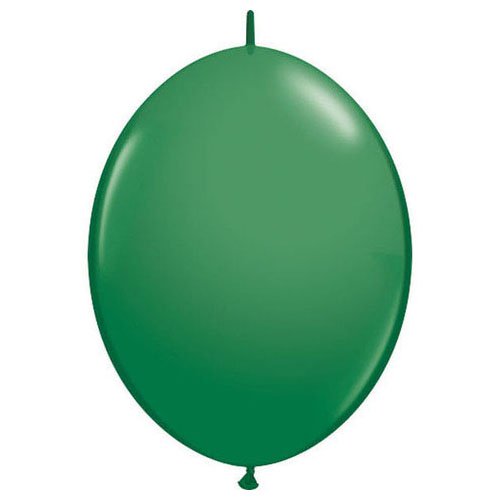 Qualatex QuickLink Green 12" Latex Balloons (50/Pk)