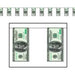 $100 Bill Pennant Banner, 12 ft